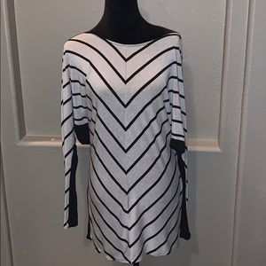 Long stripped blouse